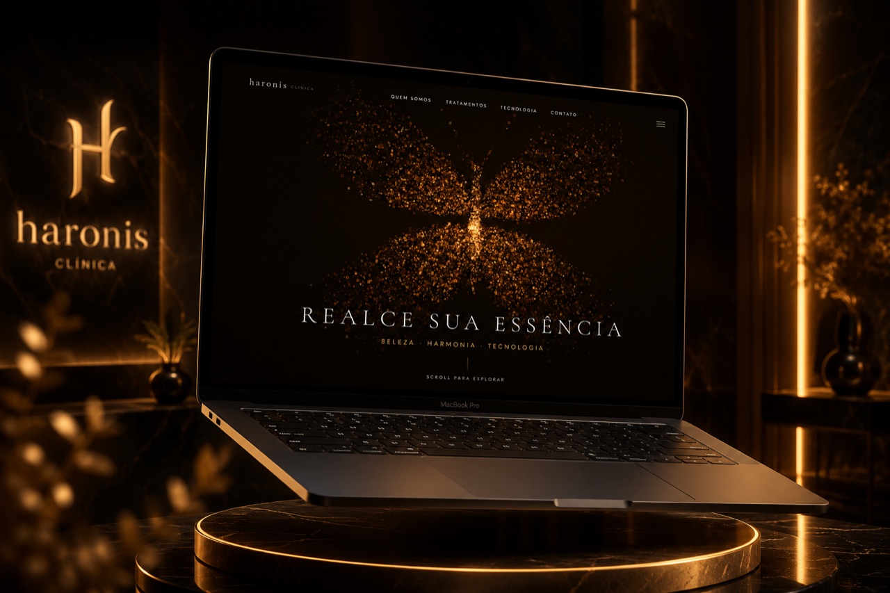 Site da clínica Haronis